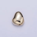 Geometric 9.7x8.6mm Abstract Bead Spacer For DIY Jewelry Making in Gold & Silver B-110 B-112