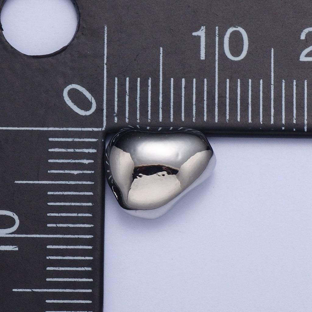 Geometric 9.7x8.6mm Abstract Bead Spacer For DIY Jewelry Making in Gold & Silver B-110 B-112