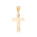 Gold Cross, Jesus, Faith, Hope, Love, Joy, Peace, Believe, Family, Church, Necklace Pendant Charm Bead Bails Findings for Jewelry Making H-189 - DLUXCA