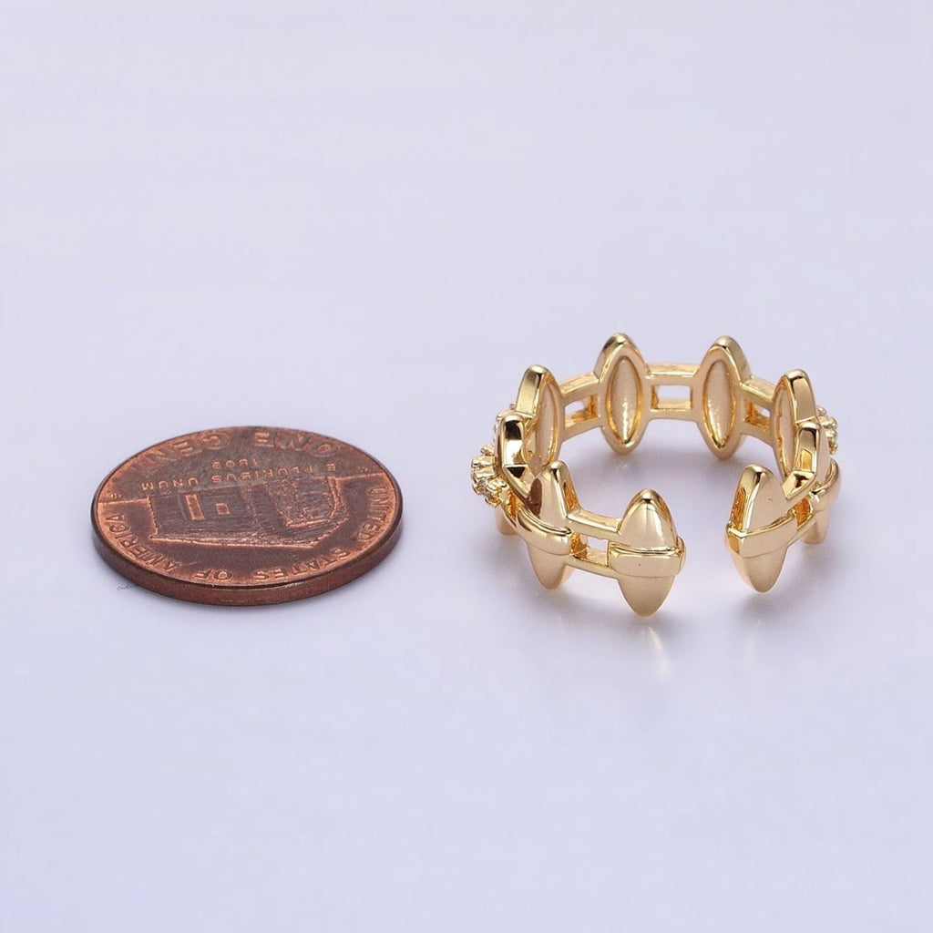 Gold Crown Band, Princess Crown Ring Silver Gold Ring, Crown Stacking Ring Geometric Jewelry O-1813 O-1814