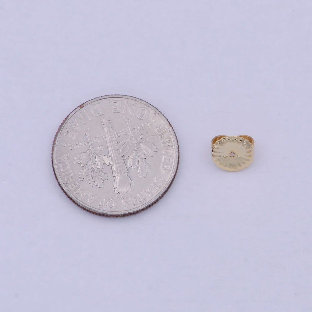 Gold Earring Backs for Stud Earring ,Adjustable Hypoallergenic Earring Backs For Jewelry Making Supply K-799 - DLUXCA