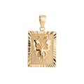 Gold Fill Monarch Butterfly, Frame Bar, Dangle, Cute Animal, Nature Lover Gift Necklace Pendant Charm Bead Bails Findings for Jewelry Making H-774 - DLUXCA
