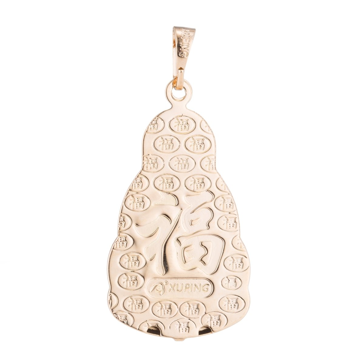 Gold plated Buddha Fu Pendants For DIY Jewelry Making H-473 - DLUXCA