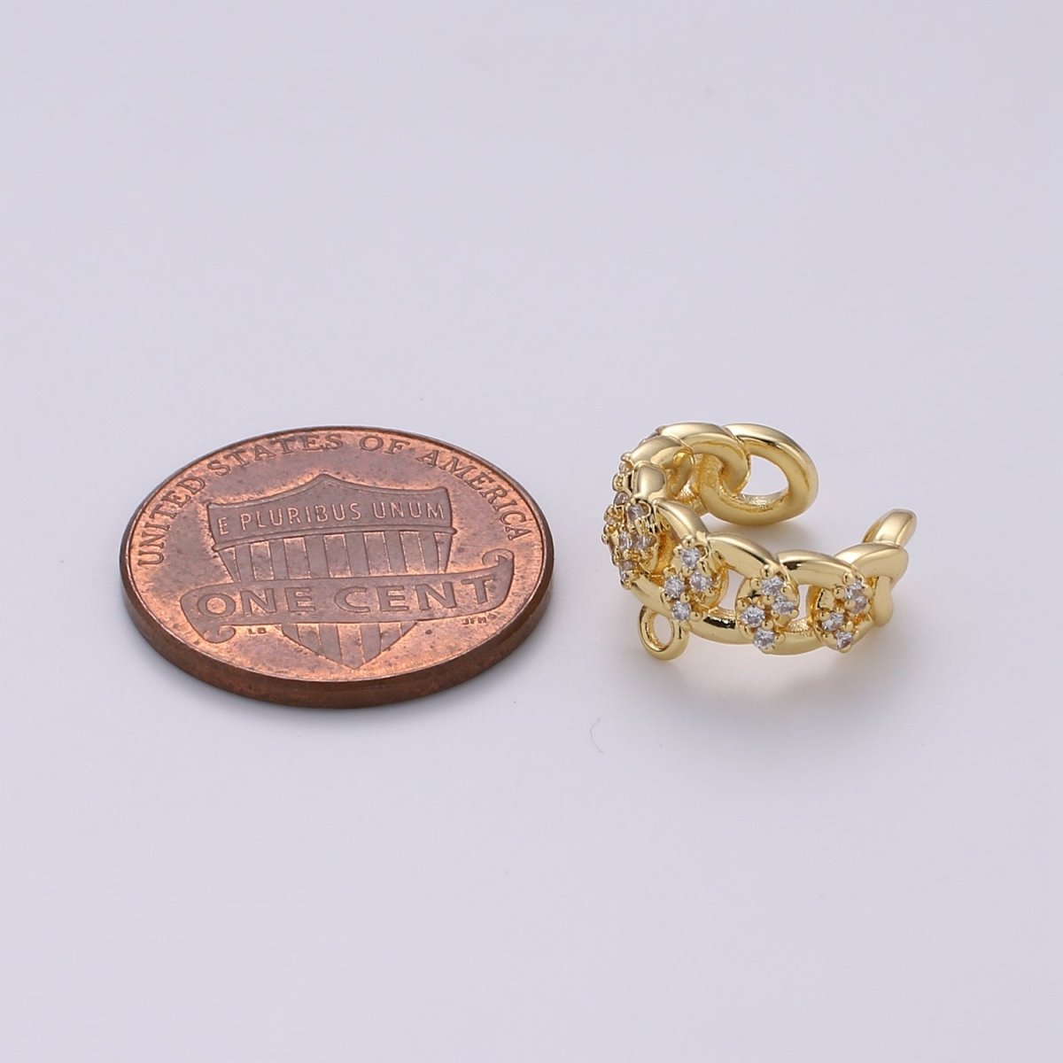 Gold plated Chain Earcuffs For DIY Earcuffs L-289~L-290 - DLUXCA
