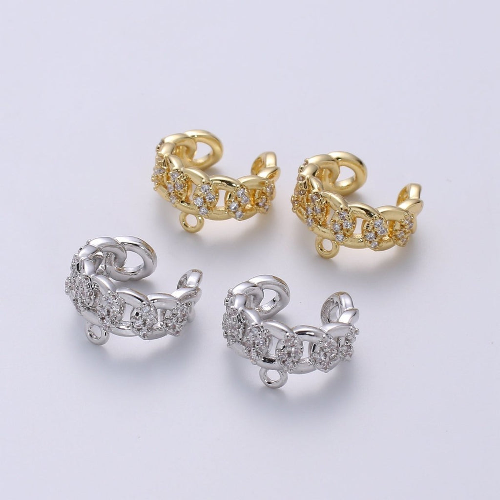 Gold plated Chain Earcuffs For DIY Earcuffs L-289~L-290 - DLUXCA