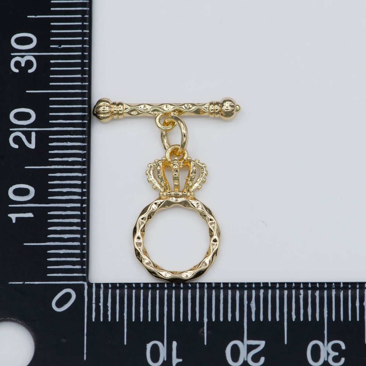 Gold plated Crown Style Toggle Clasp For Jewelry Making DIY Necklace Bracelet Anklet L-312 - DLUXCA