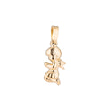 Gold plated Cute Praying Girl, Golden Guardian Angel, Prayer, Faith, Believe Love Necklace Pendant Charm Bails Findings for Jewelry Maki J-459 - DLUXCA