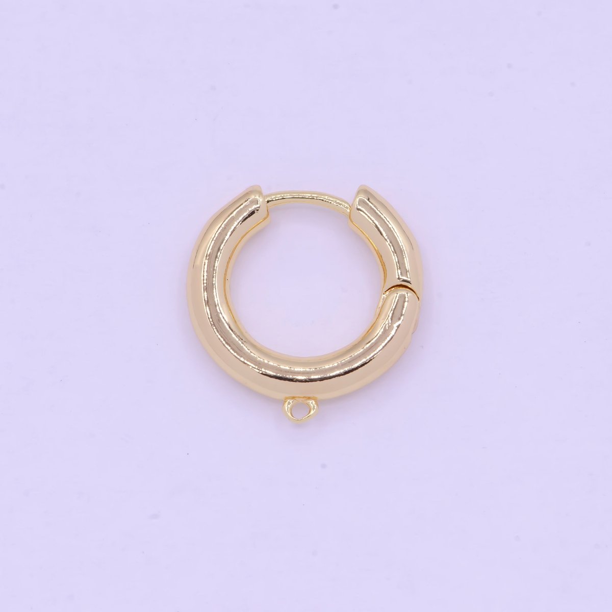 Gold plated Earring Hoops Lever Back one touch w/ Close link Lever Hoop earring Nickel free Lead Free for Earring Charm Making Findings L-846 - DLUXCA
