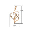 Gold plated Heart Pendants I-541 - DLUXCA