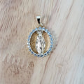 Gold plated Holy Mary Pendants I-831 - DLUXCA