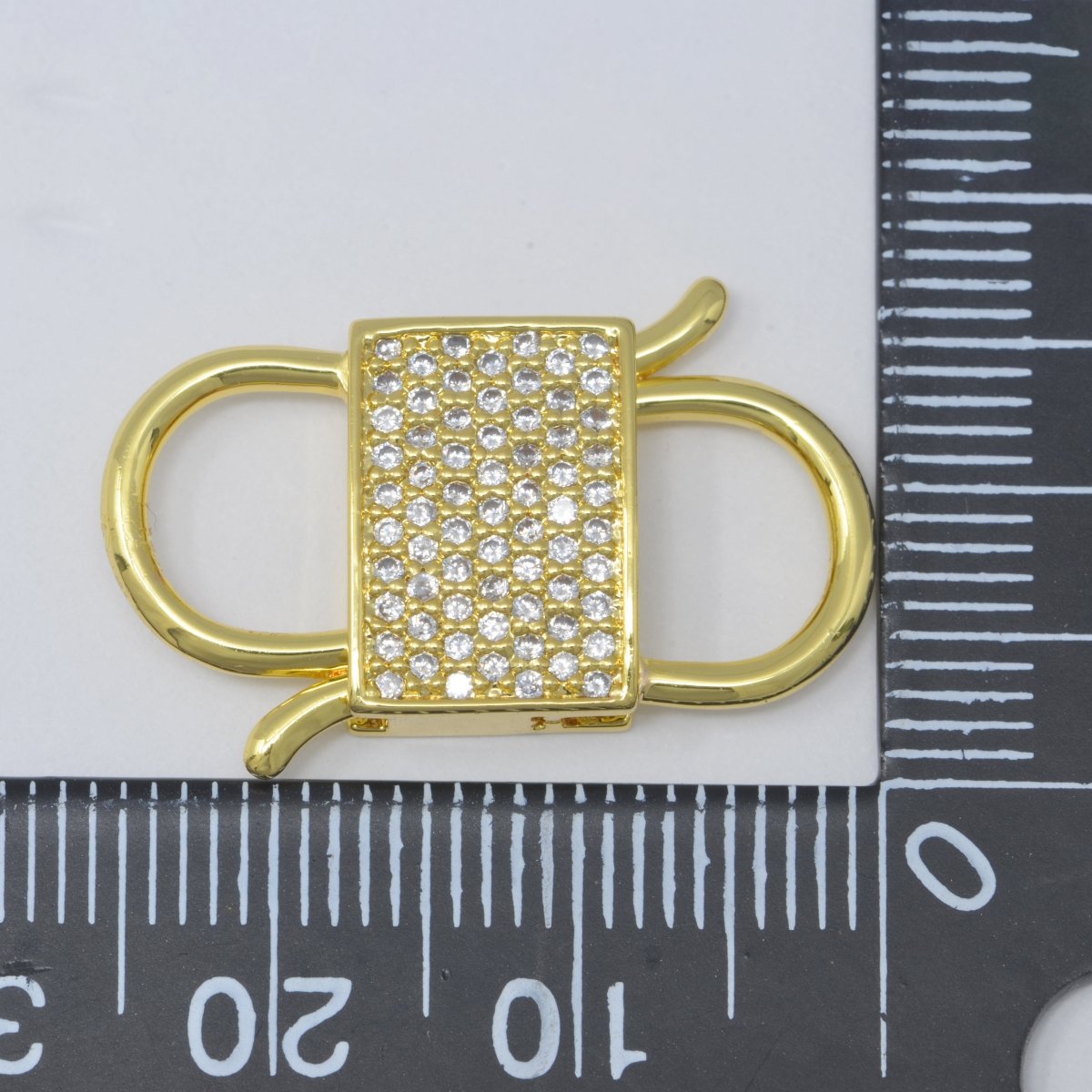 Gold plated Lock Clasp Connector For DIY Jewelry Making Necklace Bracelet Anklet L-300 - DLUXCA