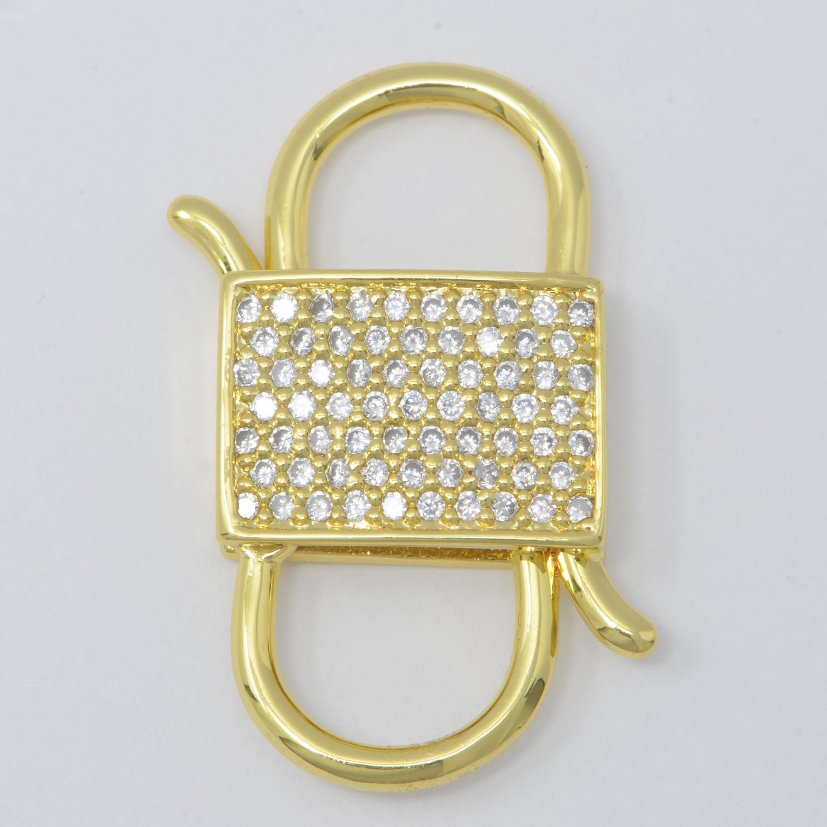 Gold plated Lock Clasp Connector For DIY Jewelry Making Necklace Bracelet Anklet L-300 - DLUXCA