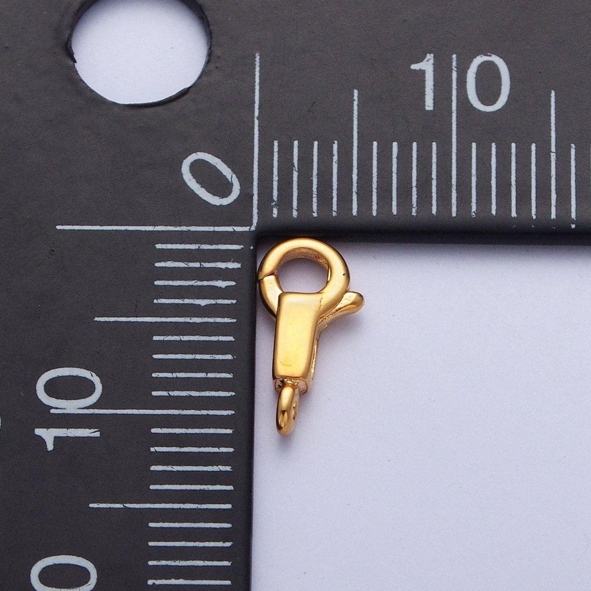 Gold plated Long Body Lobster Clasps Supply, Round Spring Ring Head with Rectangular Body Closure Jewelry Supply L-870 L-871 L-918 - DLUXCA