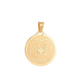 Gold plated Monarch Butterfly with Artistic Border Medallion Necklace Coin Pendant Bracelet Beads Earring Charm Bails for Jewelry Making J-370 - DLUXCA