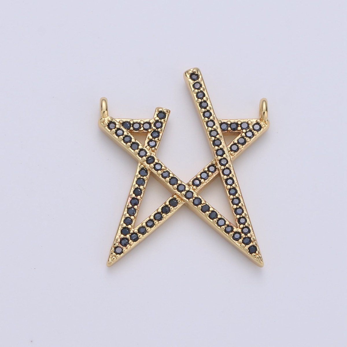 Gold plated Open Star Connectors F-378 - DLUXCA