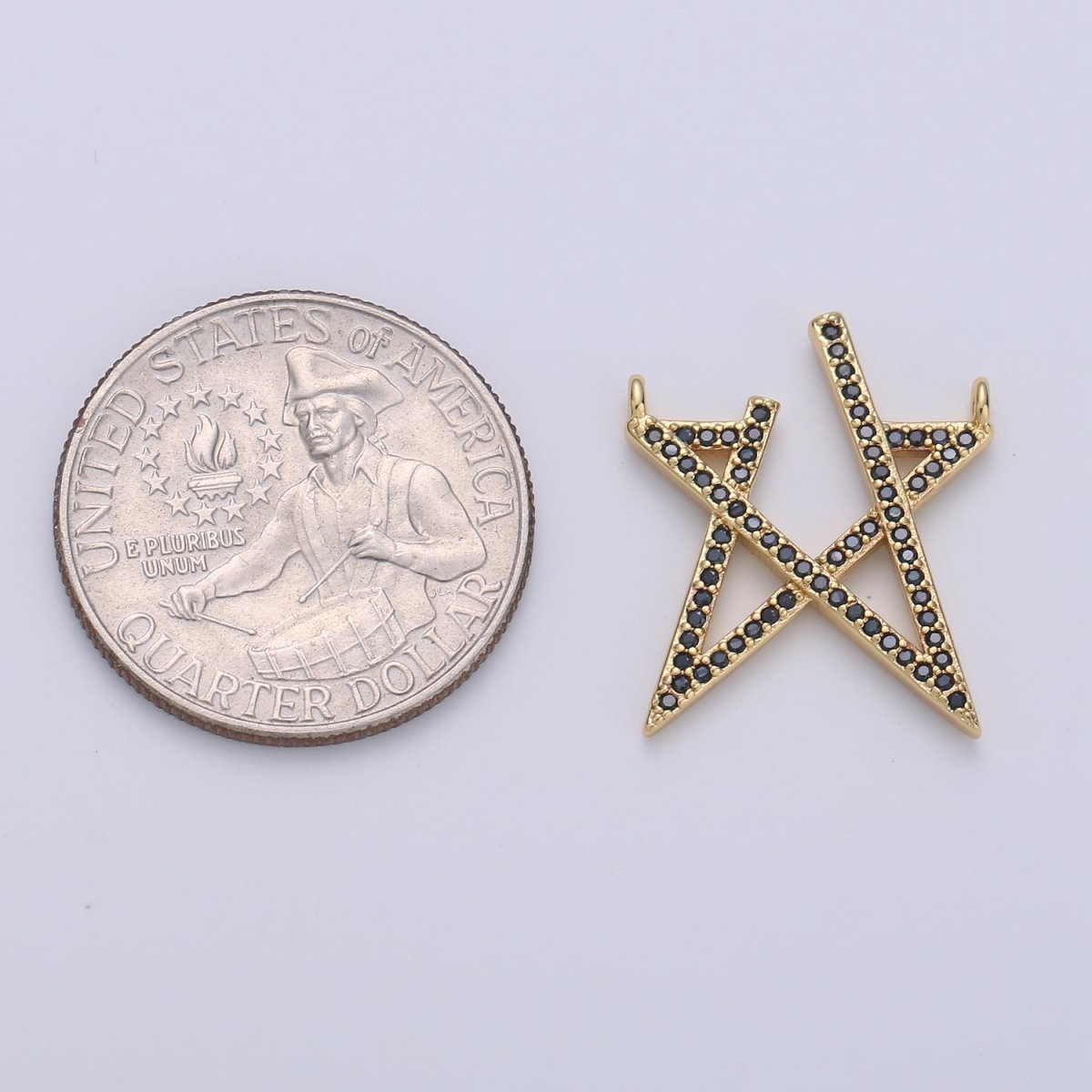 Gold plated Open Star Connectors F-378 - DLUXCA