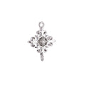 Gold plated Silver Cross Connector - F-007 - DLUXCA