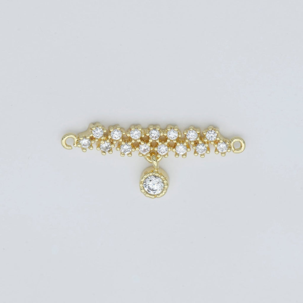Gold plated Simple Minimalist Connector F-576 - DLUXCA