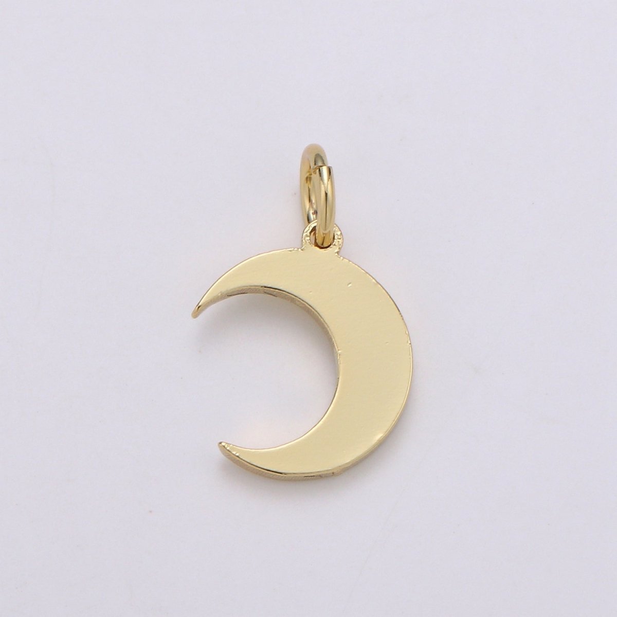 Gold plated Simple Moon Charm D-779 - DLUXCA