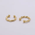 Gold plated Simple Twist Earcuffs - AI-094 - DLUXCA