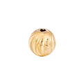 Gold plated Spacer, Round, Circle, Ball, Ornament, Neutral, Textured, Stripped Bracelet Charm Bead Finding Connector For Jewelry Making, B-269 - DLUXCA