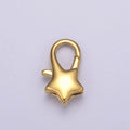 Gold plated Star Lobster Clasp Tiny Star Trigger Clasp – Celestial Lobster Claw for Jewelry Making Supplies L-582 L-583 L-590 L-591 - DLUXCA