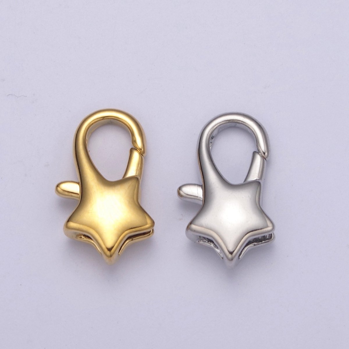 Gold plated Star Lobster Clasp Tiny Star Trigger Clasp – Celestial Lobster Claw for Jewelry Making Supplies L-582 L-583 L-590 L-591 - DLUXCA