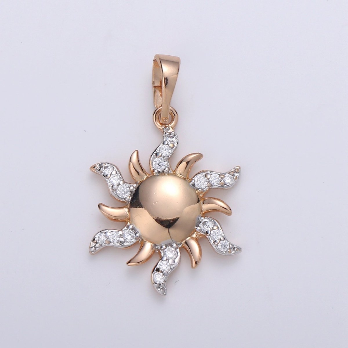 Gold plated Sun Pendants J-093 - DLUXCA