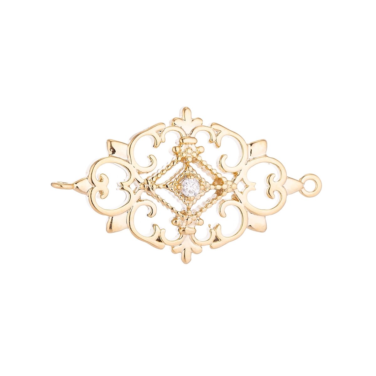 Gold plated Vintage Style Connector - F-002 - DLUXCA