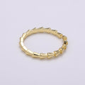 Gold Foxtail Chain Ring, Gold Stacking Ring, Chain Ring, Gold Chain Ring, Statement Ring, Fox Tail Ring, Midi Chain Ring, Minimalist Ring - DLUXCA