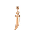 Gold Horn Pendant Tusk Horn Pendant Tibetan Ethnic Tribal Pendant Bohemian Large Tusk Horn Pendant for Necklace Jewelry Making J-596 - DLUXCA