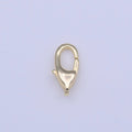 Gold Long Parrot Lobster Clasps Closure Jewelry Supply | K-255 - DLUXCA