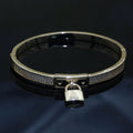Gold Padlock Bracelet, 14K Gold plated Micro Pave Luxury Bangle, Premium Quality jewelry | WA-126 Clearance Pricing - DLUXCA