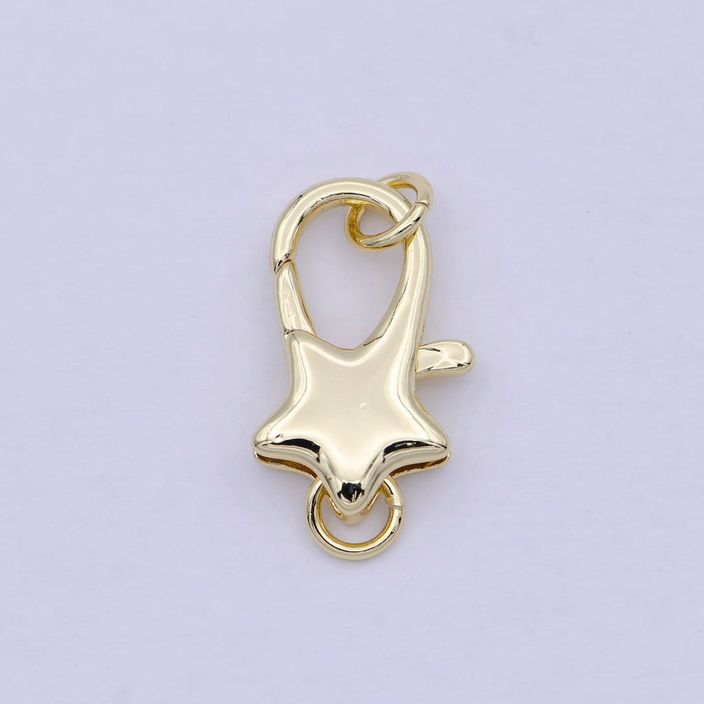 Gold Parrot Clasps Star Clasp Pendant Basic Component Lobster Clasp for Jewelry Supply K-038 - DLUXCA