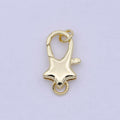 Gold Parrot Clasps Star Clasp Pendant Basic Component Lobster Clasp for Jewelry Supply K-038 - DLUXCA