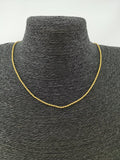 Gold Rope Necklace 23.5 inches | CN-0405 Clearance Pricing - DLUXCA