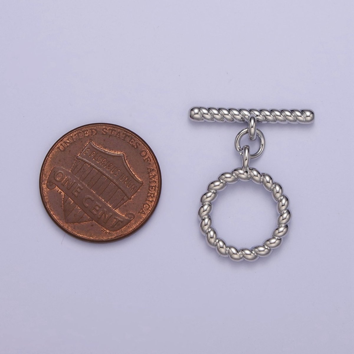 Gold Round Toggle Clasp, Bracelet Necklace Jewelry Clasps, 24K Gold plated OT Clasp L-713 L-714 L-823 - DLUXCA