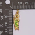 Gold St Jude Pendant San Judas Tadeo Medalla Charm medallion Patron Saint of Hopeless Cause Rosary Necklace Jewelry Supply N-1403 N-549