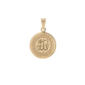 Gold Stainless Steel Religious Pendant, Islam, Moslem, Allah, Arabic Word, Bails Findings for Earring Necklace Jewelry Making Supplies J-478 - DLUXCA