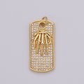 Gold Tag Skeleton Charm Gold plated Medallion, Skull Bone Pendant Necklace Charm for Halloween Men Gothic Inspired Necklace Supply,  D-134 D-135