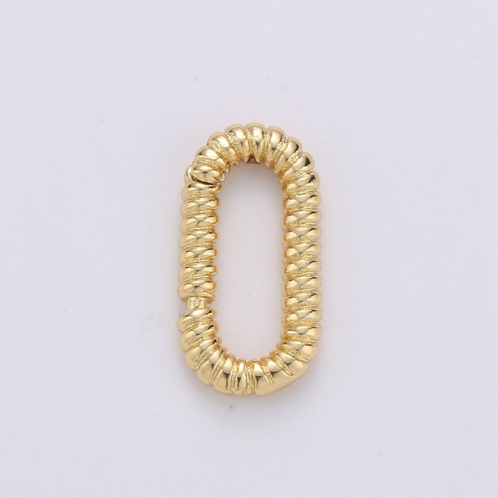 Golden Oval Gold plated Clasp K-724 - DLUXCA
