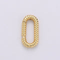 Golden Oval Gold plated Clasp K-724 - DLUXCA