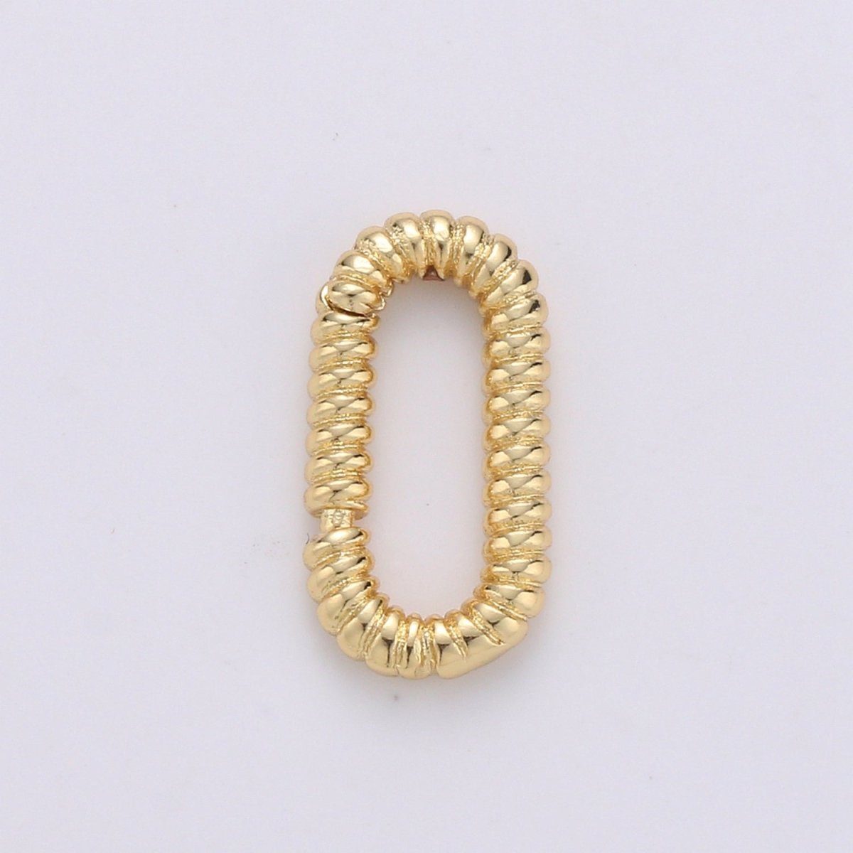 Golden Oval Gold plated Clasp K-724 - DLUXCA