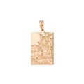 Guardian Angel Charm, 18K Gold plated Pendant Dainty Guardian Angel Necklace Charm for Jewelry Making H-896 - DLUXCA