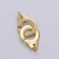 Hand Cuff Charm Connector Gold plated Clasp Connectors For DIY Necklace Bracelet Anklet Jewelry Making L-089 - DLUXCA
