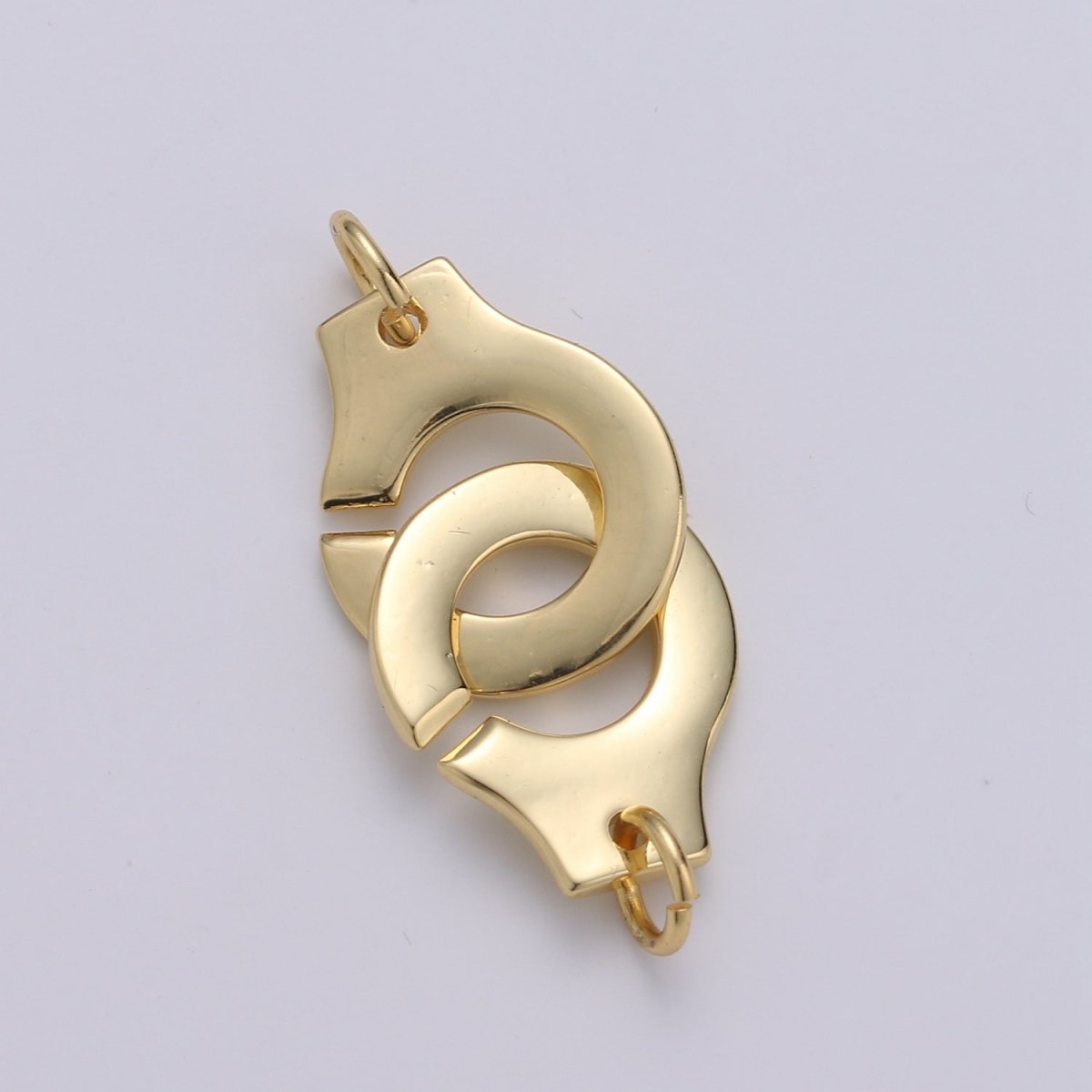 Hand Cuff Charm Connector Gold plated Clasp Connectors For DIY Necklace Bracelet Anklet Jewelry Making L-089 - DLUXCA