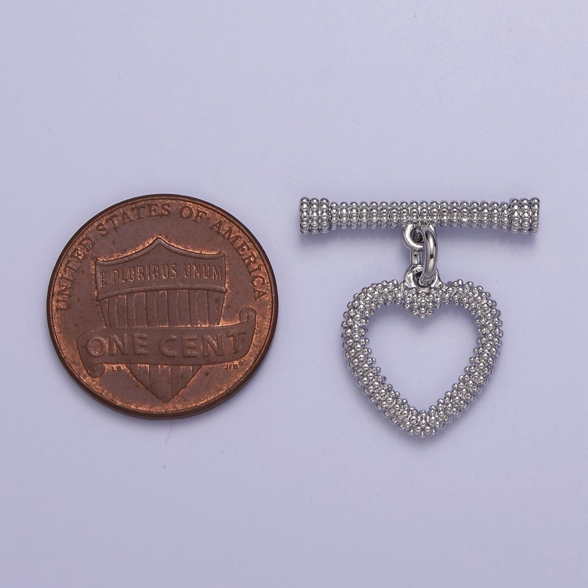 Heart Toggle Clasp Connector, 24k Gold plated Toggle Clasp, Jewelry End Clasp for Bracelet, Necklace Closure L-644 L-682 L-683 - DLUXCA