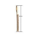 Long Bar Charm with Micro Pave Cz Stone for Dangle Pendant AA743 - DLUXCA