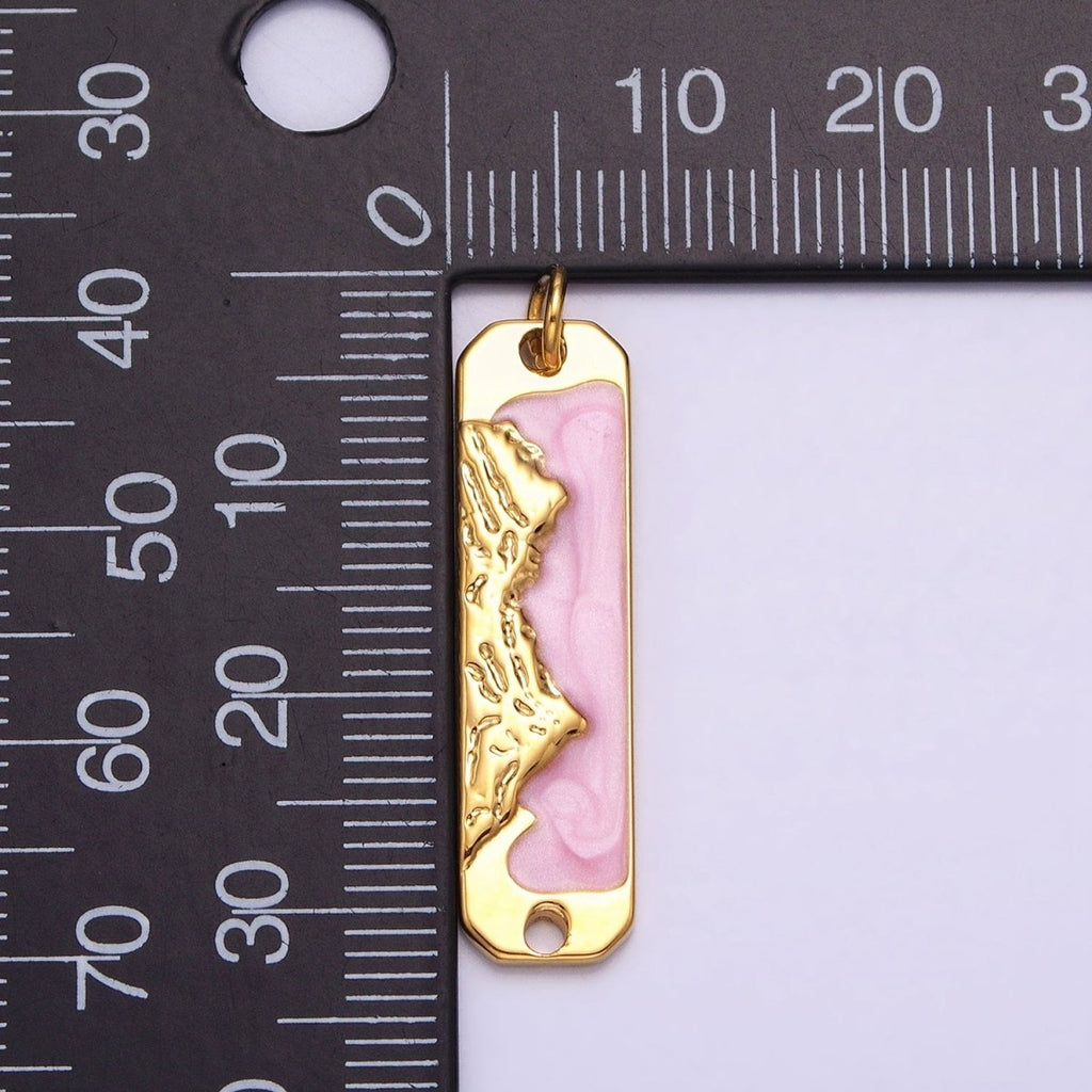 Long Bar Mountain Charm Silver Gold Mountain Range Peaks Hill Earth Day Necklace Pendant AC569 AC570 AC571 AC572