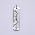 Long Bar Mountain Charm Silver Gold Mountain Range Peaks Hill Earth Day Necklace Pendant AC569 AC570 AC571 AC572